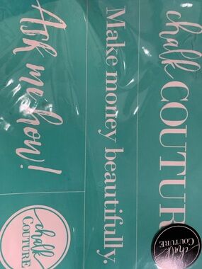 NIP Chalk Couture Consultant Size B Transfer